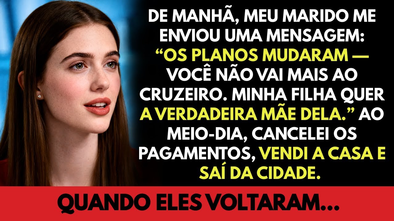 Meu marido me enviou uma mensagem: “Você não vai ao cruzeiro.” Ao meio-dia, eu tinha vendido a casa…
