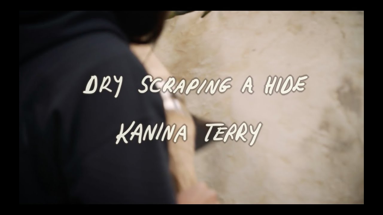 Dry Scraping a Hide