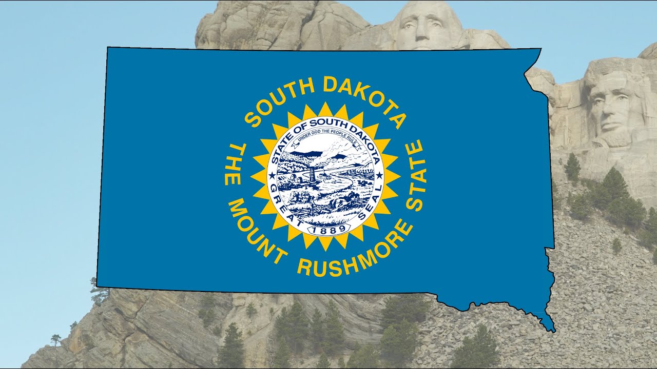 South Dakota - Flag Map Speedpaint