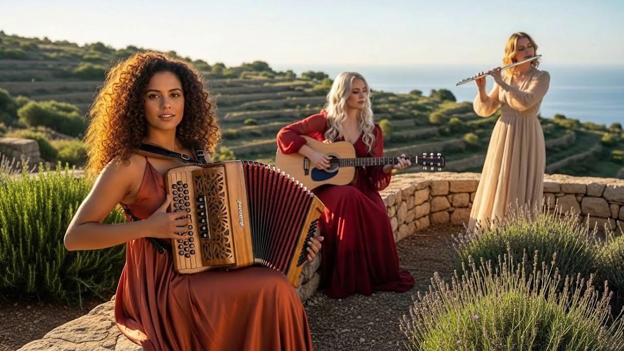 Riverside Elegance at Dusk | Cinematic Flamenco Guitar, Sax, Accordion & Flute