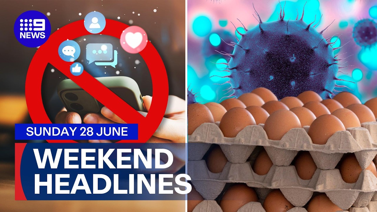 Tech giants under-16s ban crackdown; Poultry industry plea during bird flu | 9 News Australia