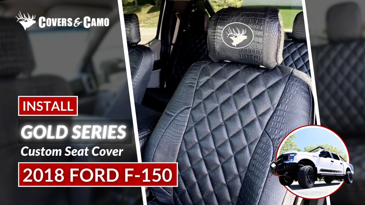 2018 Ford F-150 | Gold Series Seat Cover Install | Crocodile Seat Covers | Covers & Camo