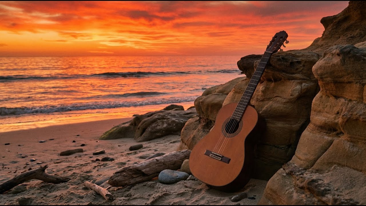 Peaceful Guitar Meditation – Calm Ocean Energy