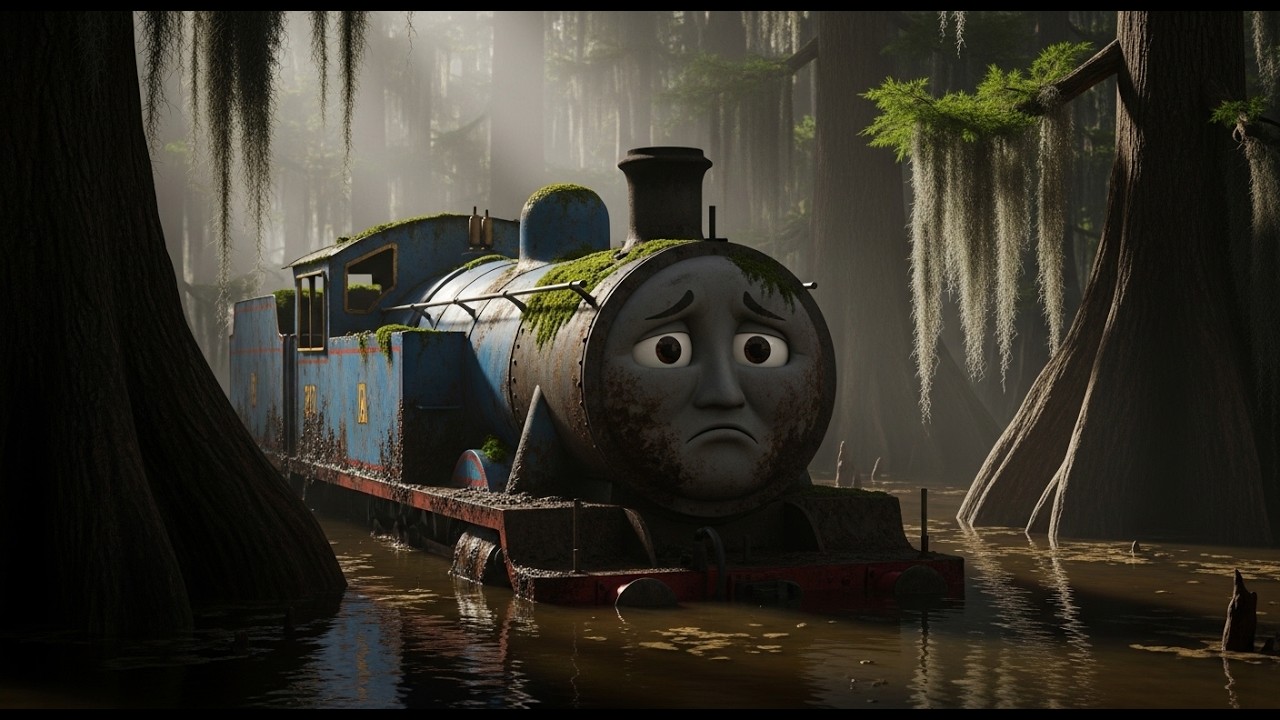 ASMR Train Restoration 🚂 – Abandoned Thomas Found in a Swamp