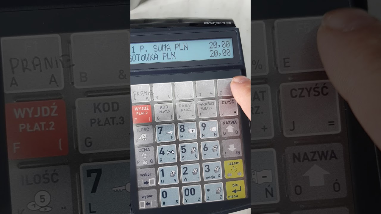 Kasa fiskalna Elzab Mini E do pralni