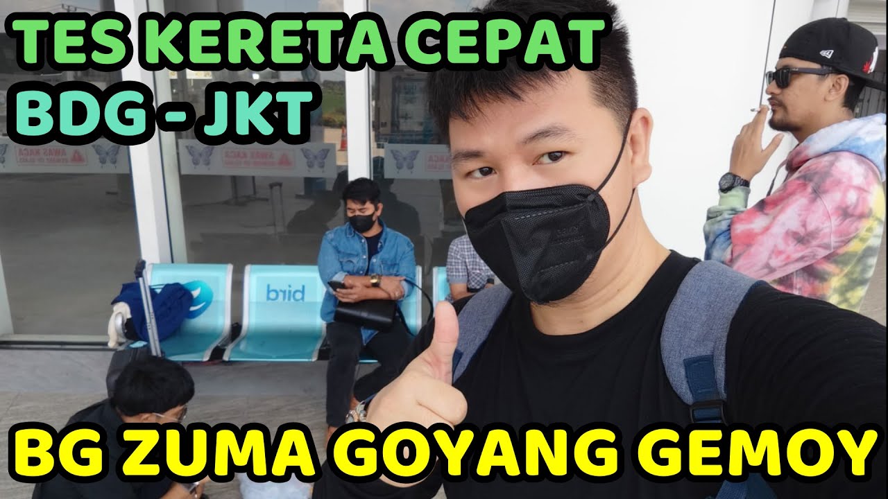 Tes Kereta Cepat Bandung - Jakarta. Bang Zuma tiba tiba Goyang Gemoy