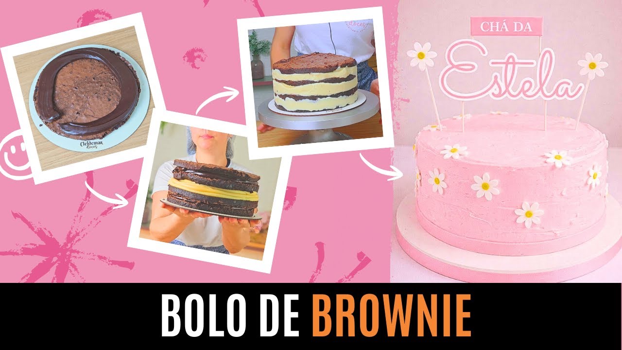 MONTANDO UM BOLO PERFEITO COM MASSA DE BROWNIE - SUPER MOLHADINHA E SABOROSA