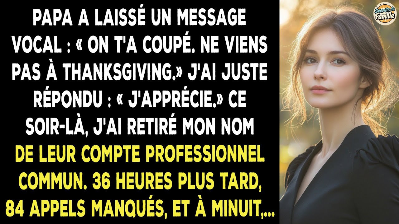 « Ne Viens Pas À Thanksgiving », Dit Papa. Ma Réponse S'est Arrêtée Net Au Mot : « Je…