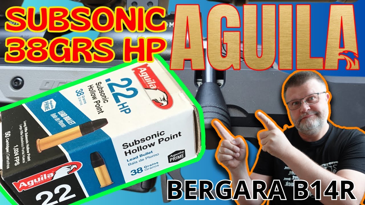Overpriced? Aguila 38grs Subsonic Hollow Point .22LR Ammo Testing in Bergara B14R! 🇲🇽