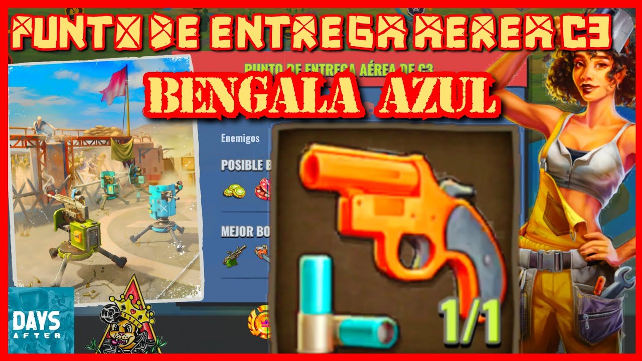 🧟 DAYS AFTER SURVIVAL / PUNTO DE ENTREGA AEREA C3 DEL TIPO C ( BENGALA AZUL ) 😵‍💫 PRIMERA VEZ
