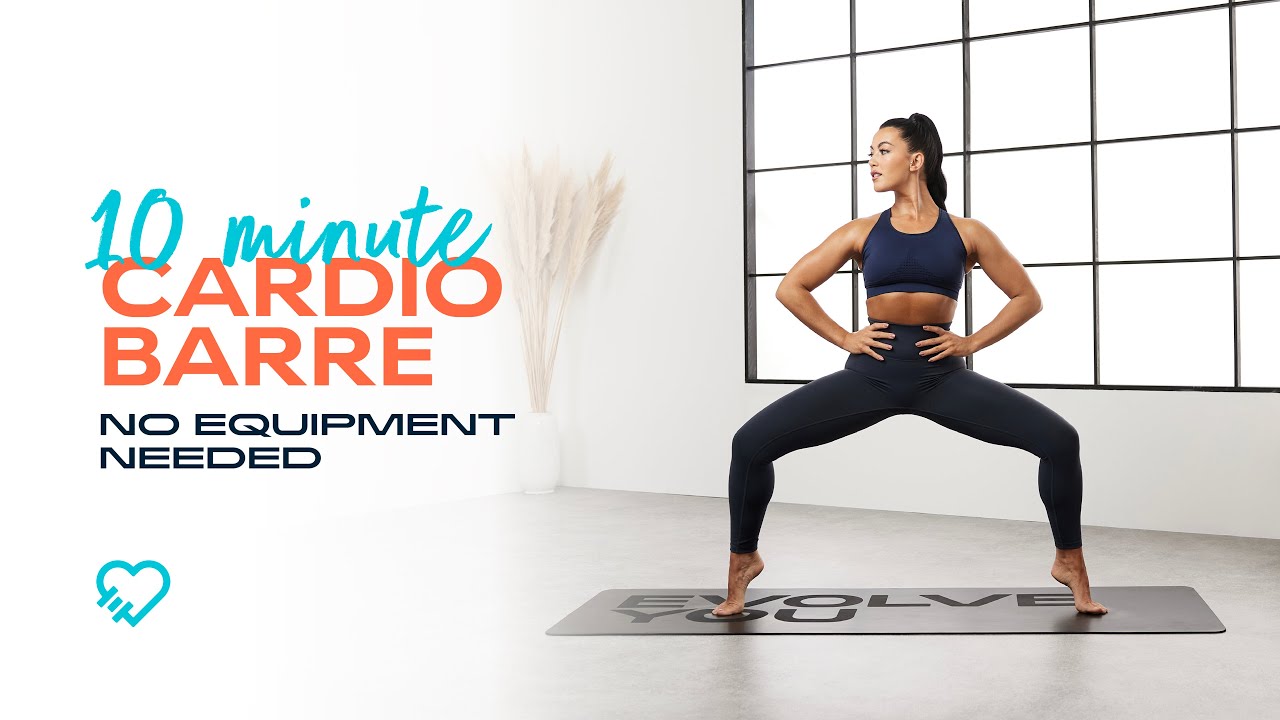 10 MINUTE CARDIO BARRE WORKOUT | No Equipment, Bodyweight Only