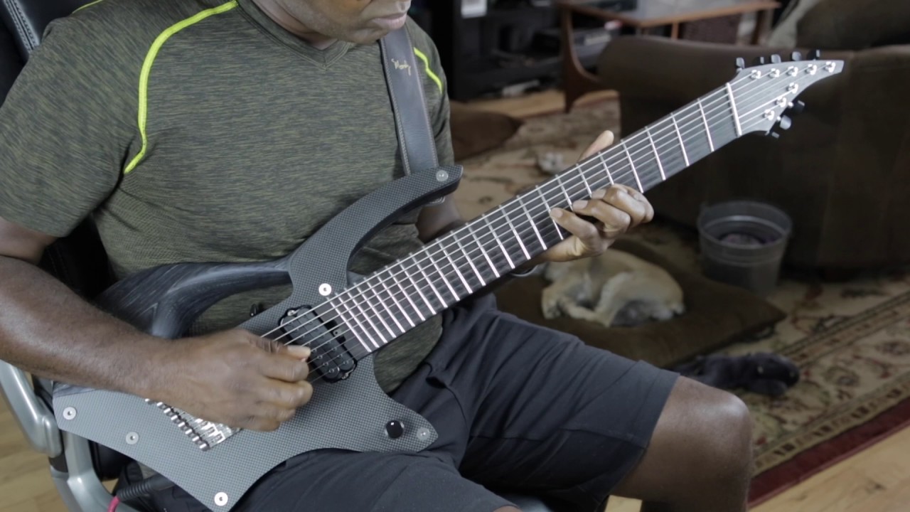 Ede Wright plays Rick Toone USM-8 Dark Matter Guitar