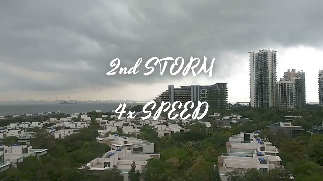 4x Sped-Up Storm Hyperlapse: Mesmerizing Rain-Thunder Compilation | Singapore+Forest City