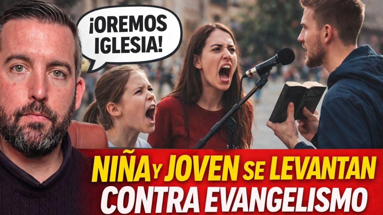 Niña y Joven Se Levantan CONTRA EVANGELISMO / Barcelona - Juan Manuel Vaz