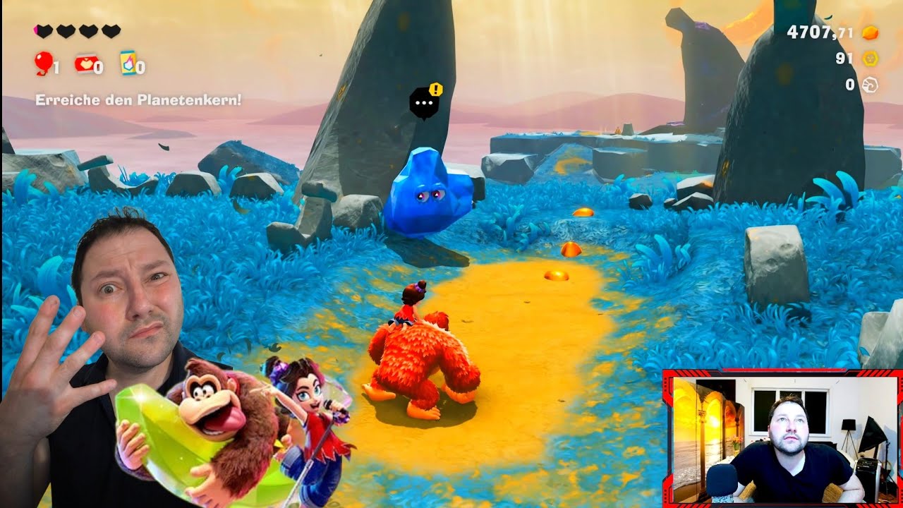 DONKEY KONG BANANZA #4 🍌  Erreiche den Planetenkern 😂 einfach verrückt 