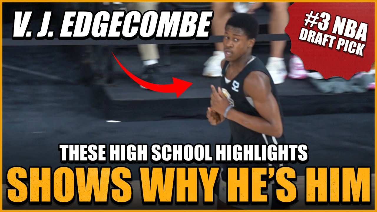 Before His 34-Point NBA Debut! | VJ Edgecombe NBPA Top 100 Highlights | Future Star in the Making