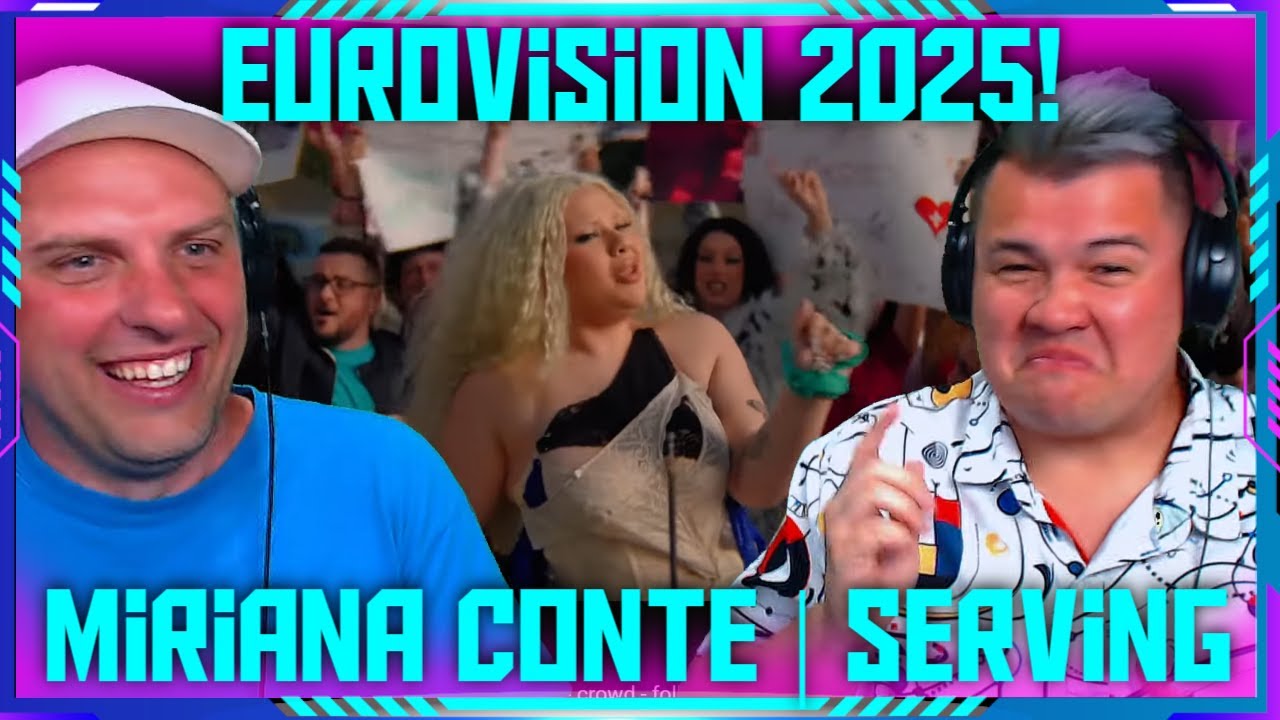 First Time Reaction To Miriana Conte - SERVING | #Eurovision2025 | THE WOLF HUNTERZ Travis and Jon