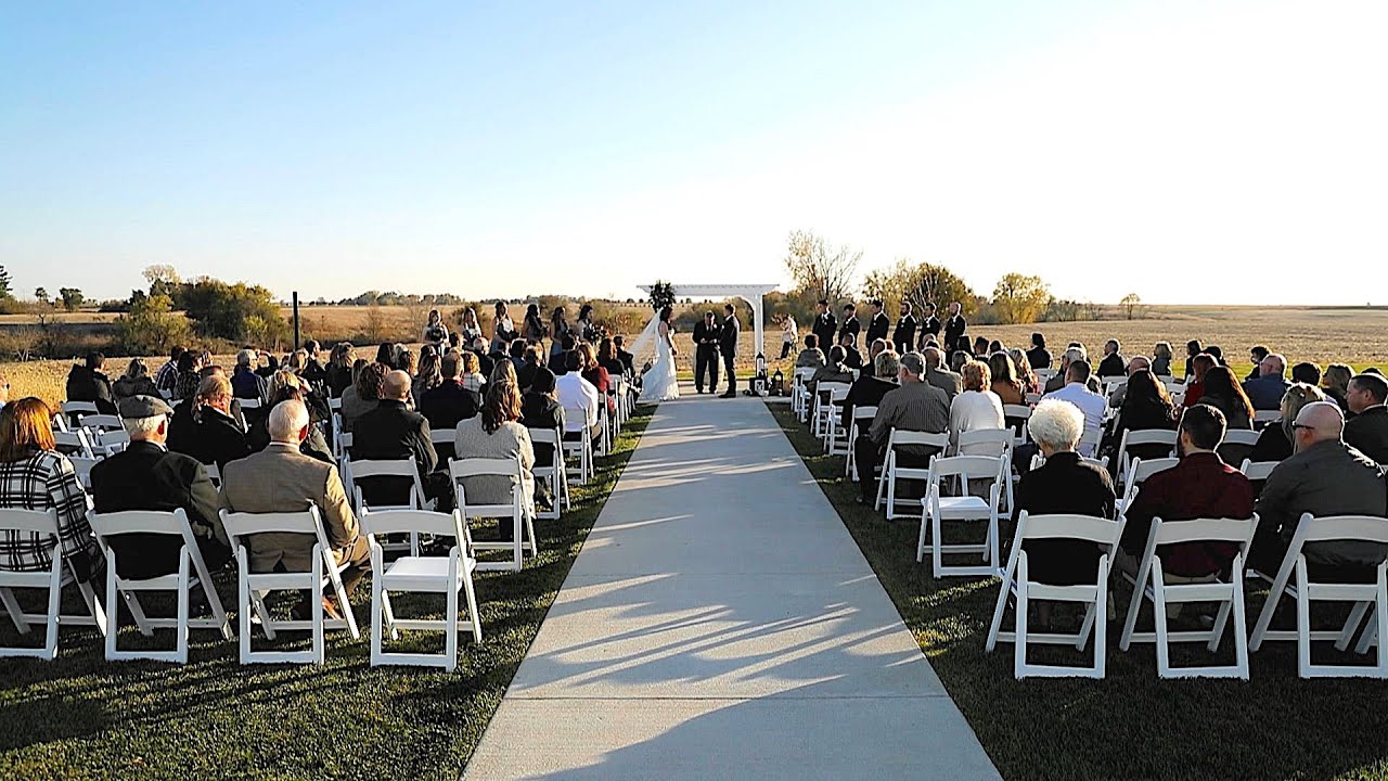 FULL Wedding Ceremony Video at The Barn at Fairview Acres - Alec + Mallory || Illinois Videographer