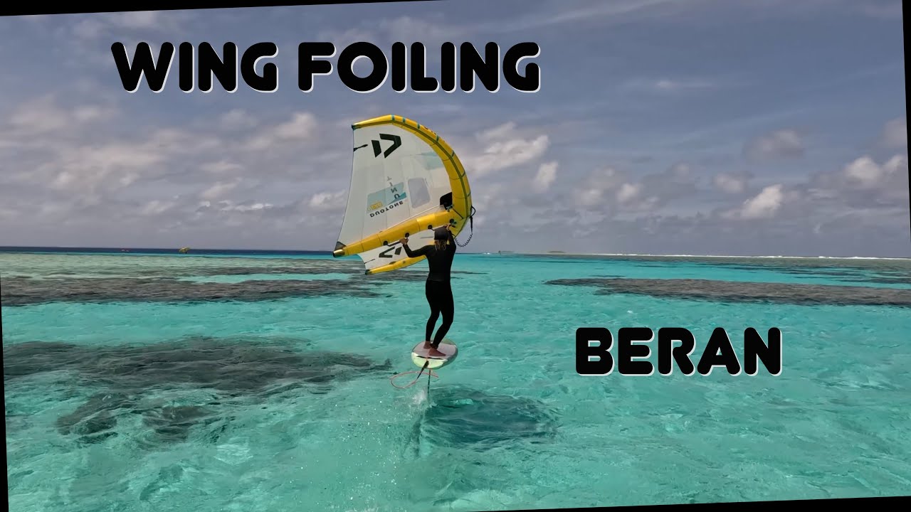 Wing foiling in the Marshall Islands