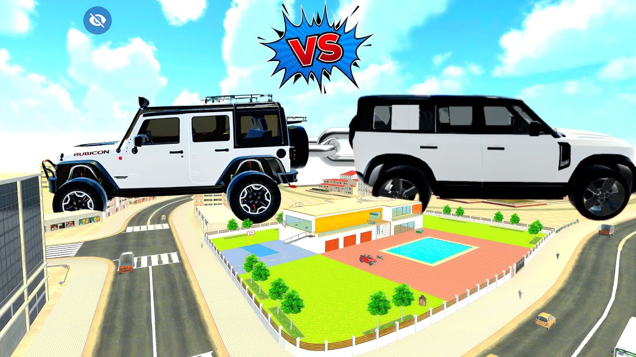 🎯Jack Rubicon 🚙 Vs Defender 🚗 2 Chain⛓️‍💥 Indian Theft Auto Simulator💥