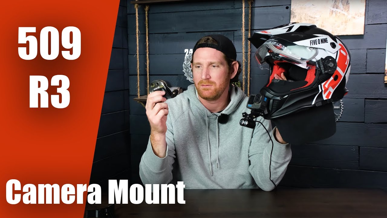 509 R3 Helmet Chin Mount For GoPro , DJI, Insta360 Action Cameras | Mount for helmet light