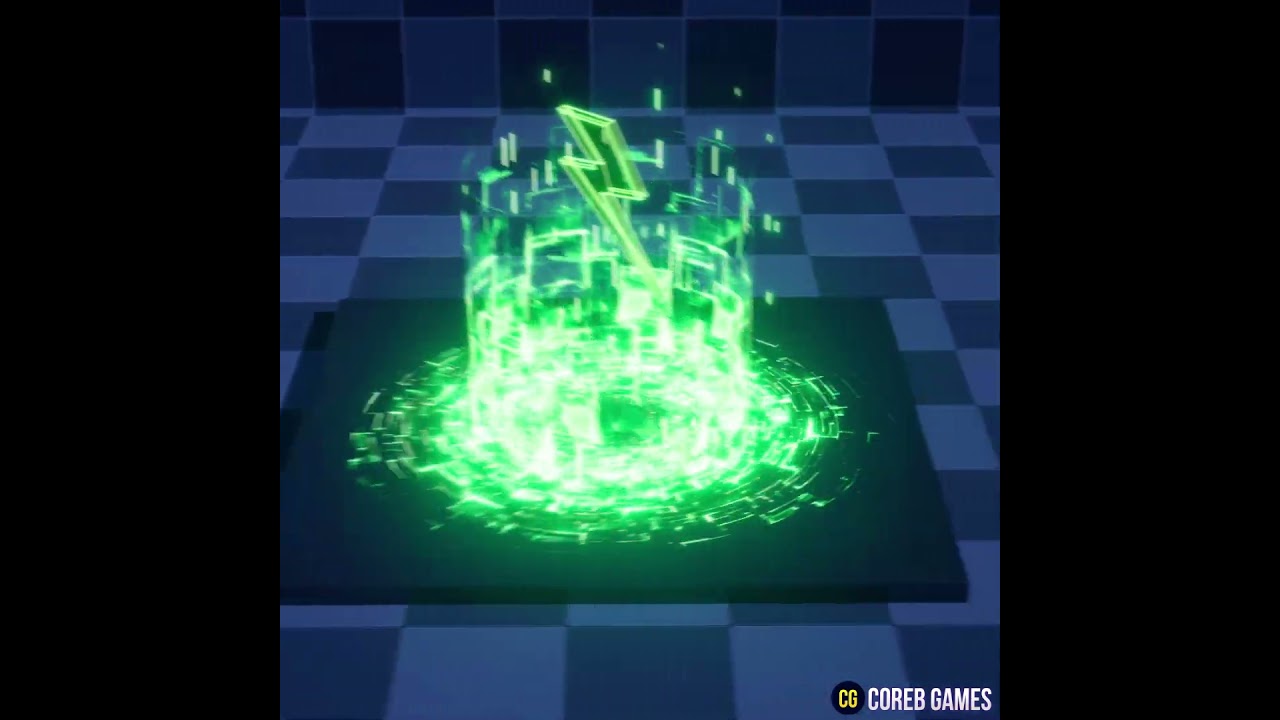 Aura Spell VFX Pack using Niagara and Dynamic Material in Unreal Engine #shorts