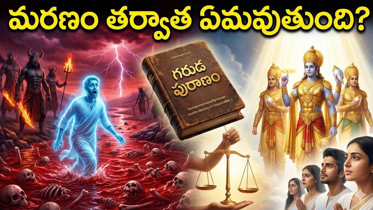 మరణానంతరం ఆత్మ ఎక్కడ? | గరుడ పురాణం రహస్యాలు | వైతరిణి నది + 13 రోజులు