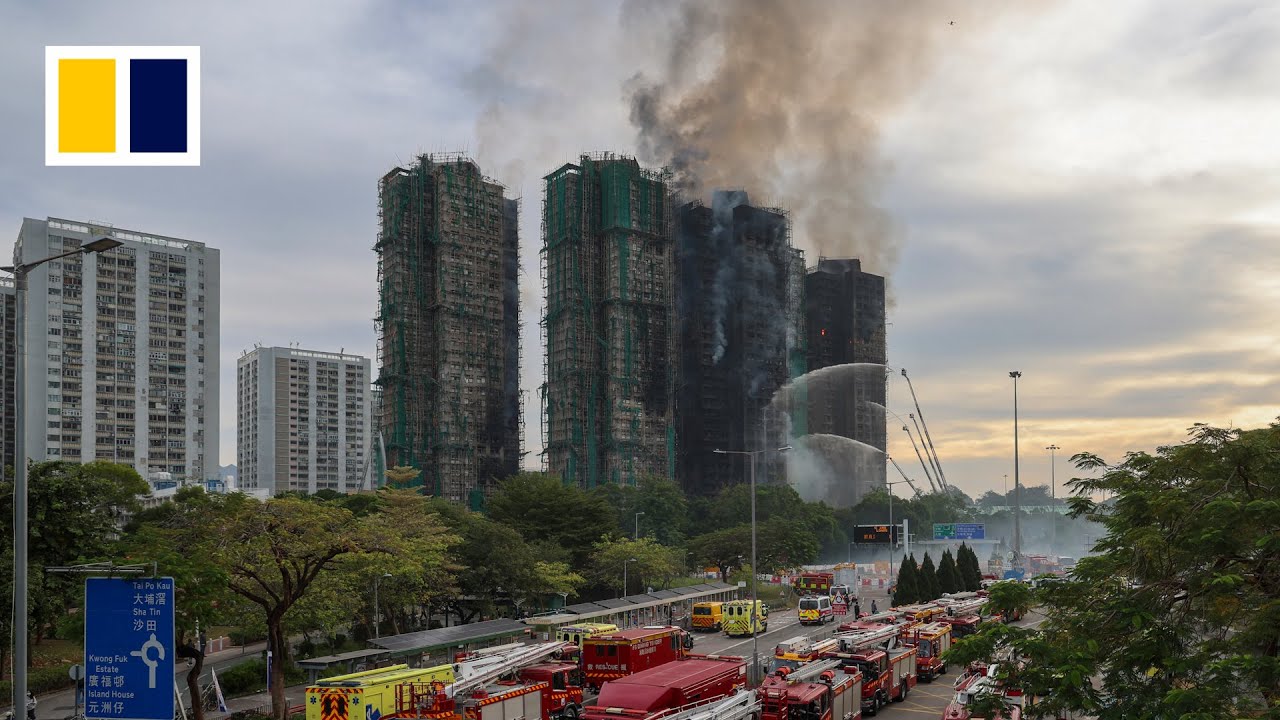 FULL EVENT: Three minutes of silence mourning victims of Tai Po fire tragedy
