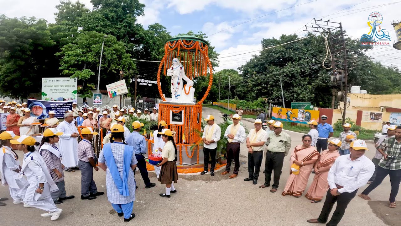 The Canonization Anniversary of Saint Mother Teresa, Peace-Ceremony at the Memorial Statue of Mother