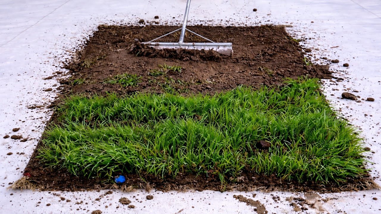 The dirtiest carpet in the world has turned into a lawn! Can a metal scrubber handle this carpet?