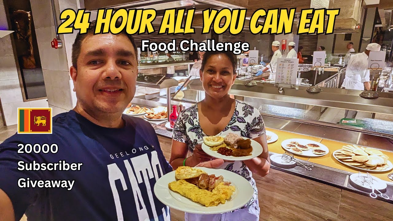 පැය 24ක් පැයෙන් පැයට වෙනස් කෑම try කළා / We tried different food every hour for 24 hours 🇱🇰