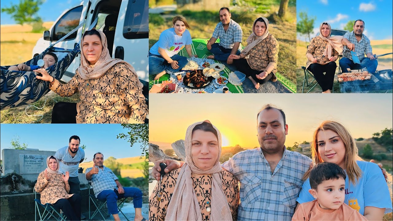 عزمت أبوي وأمي على الشوي في الطبيعة // جولة في ضيع جديدة مع أهلي❤️ تابعوا للأخير......