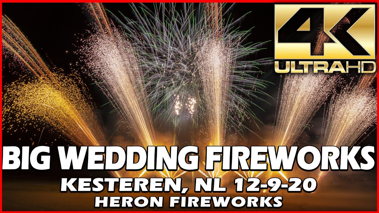 ⁽⁴ᴷ⁾ Big Wedding Fireworks \ Bruiloftsvuurwerk 12-9-2020 - Kesteren, NL. - Heron Fireworks