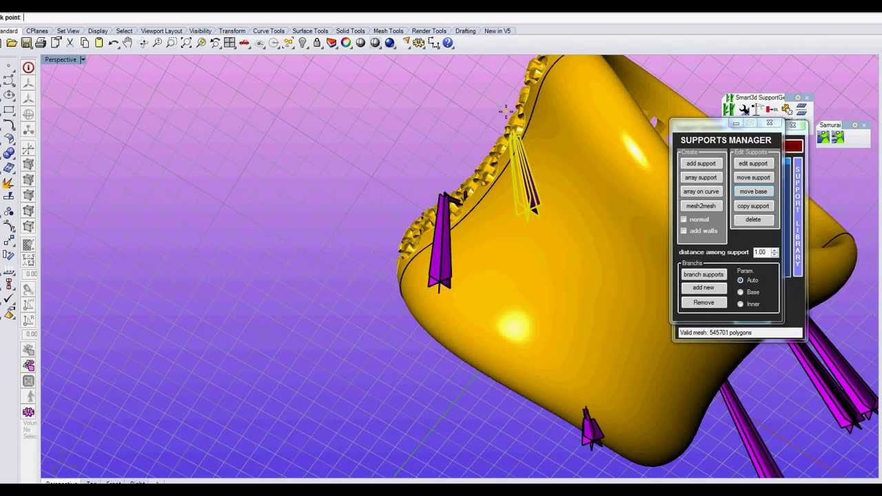 Support generator for 3d Printing - Inner Support Editing