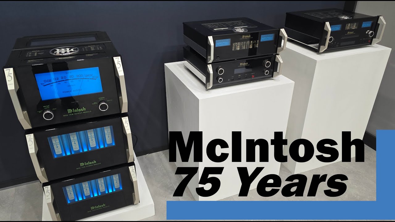 Продукция McIntosh к 75-летию | Усилитель мощности McIntosh MC2.1KW, предусилитель C12000 и проиг...