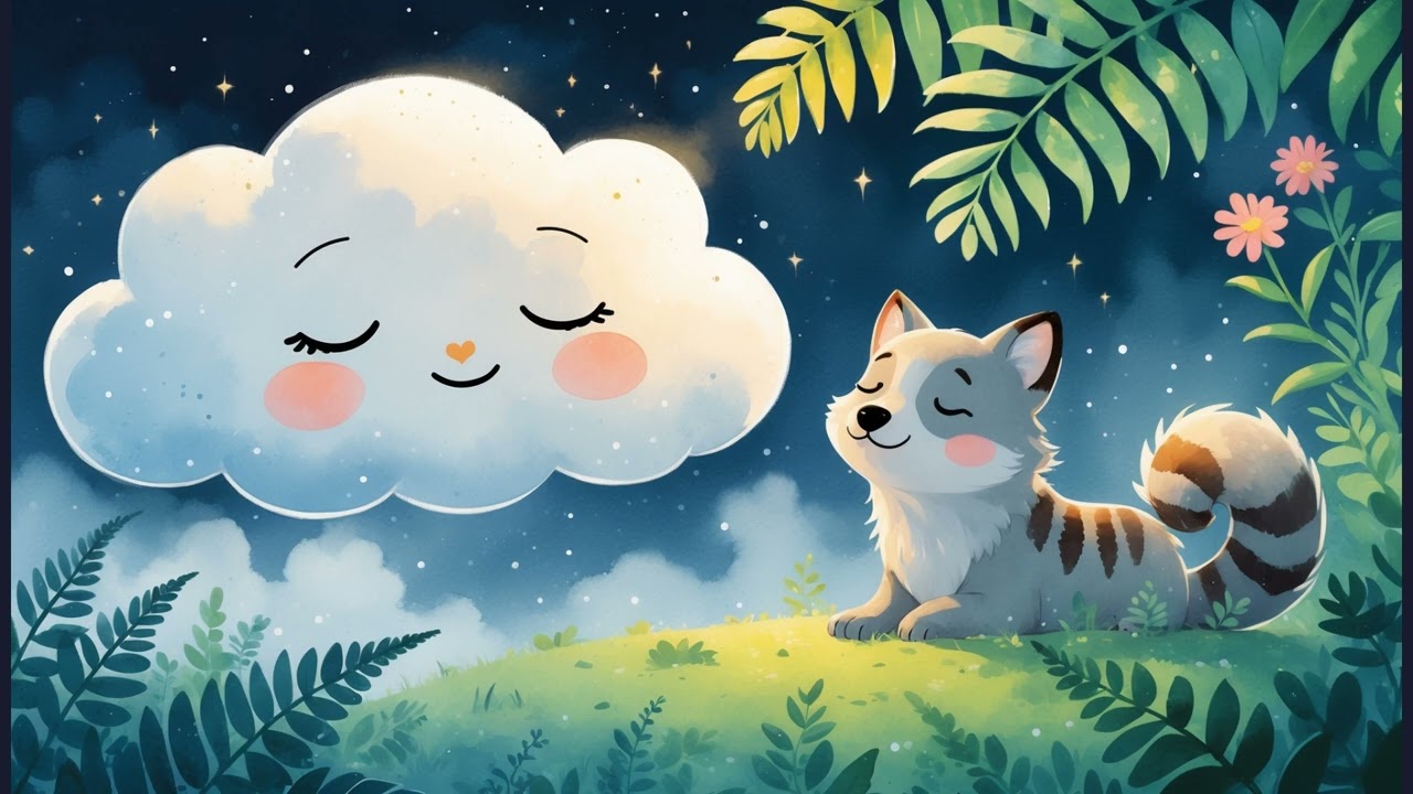 Bedtime Story for Kids 🌈 Sleepy Cloud Visits the Rainbow Waterfalls | Soothing Sleep Story