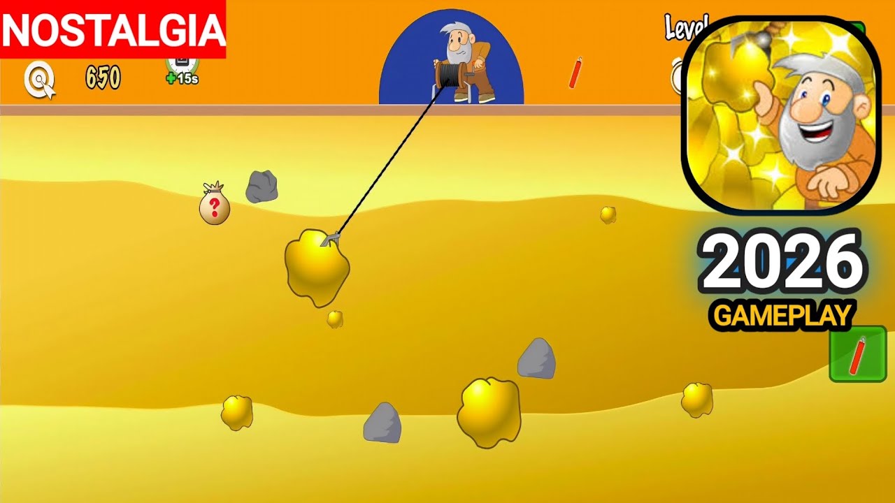 Gold Miner Classic - Mini Quick Gameplay 2026 [NOSTALGIA]