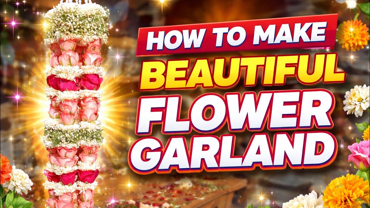 Red Rose Petals garland making live