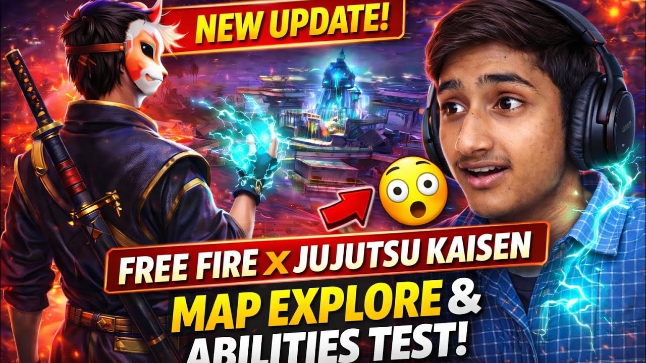 New Update Mein Kya Aaya? 😱 | Jujutsu Kaisen Event Map Explore & Abilities Test | Free Fire