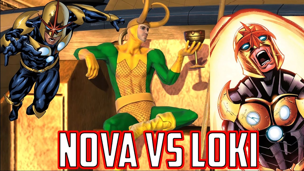 Marvel Heroes Omega Nova vs Loki Boss Battle (Playstation 4 Pro)
