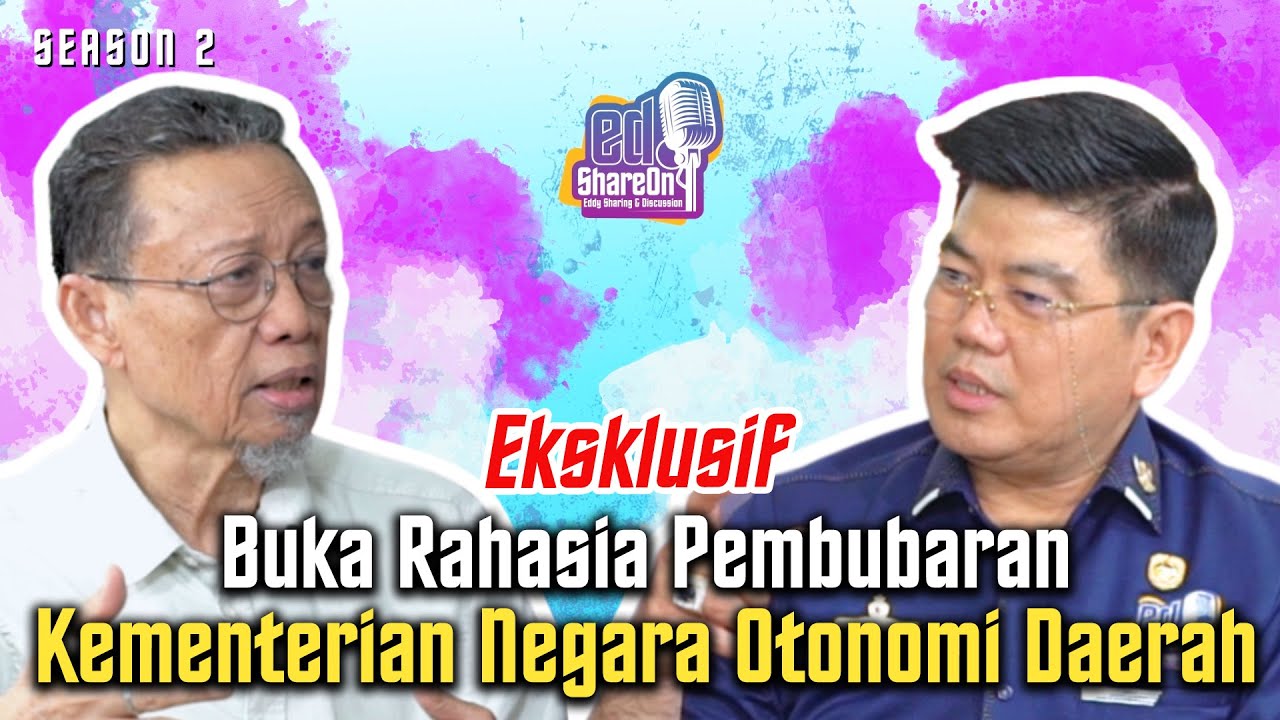 Eksklusif, Ryaas Rasyid Buka Rahasia Pembubaran Kementerian Negara Otonomi Daerah