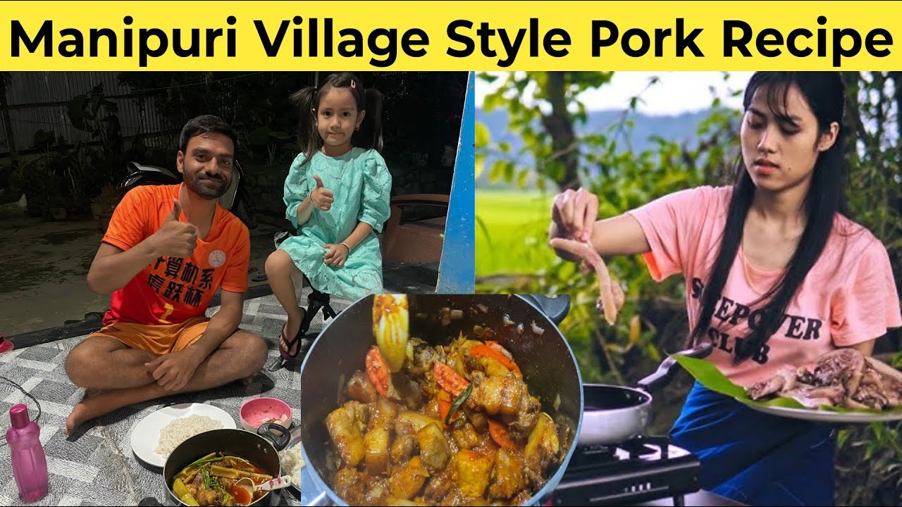 Pork Curry in Manipuri Village Style 🍖🤤 / Manipuri Village Cooking 🏡 @rsvlogmanipur 