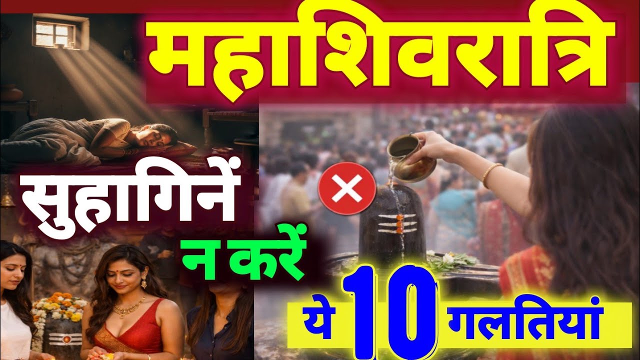 #महाशिवरात्रि के दिन सुहागिनें भूल से भी ना करें ये 10 गलत काम , भगवान् शिव हो सकते है नाराज #shiva 