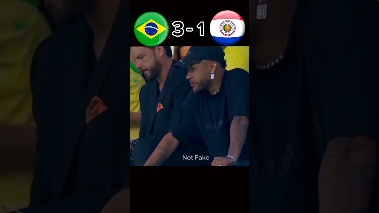 Brazil vs Paraguay 4-1 Brazil team comeback match  Copa America 2024🔥 #shorts#youtube #football