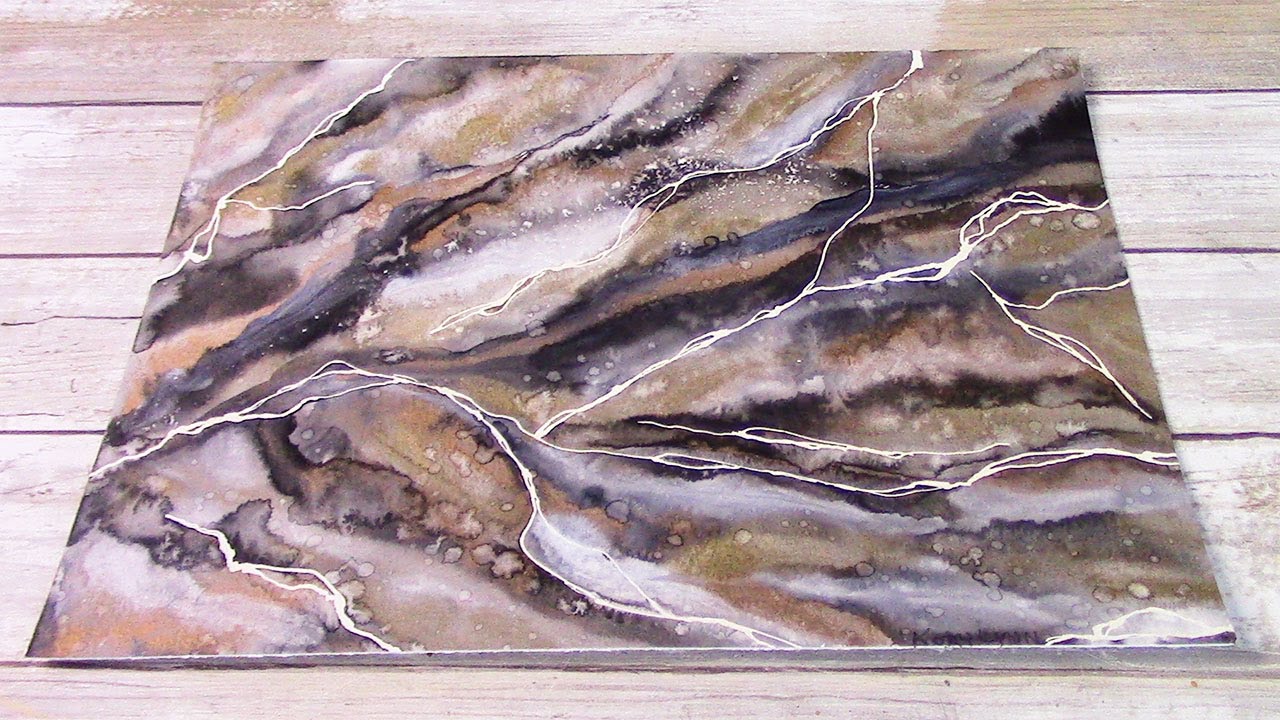 Marbled Watercolor Tutorial Page 3