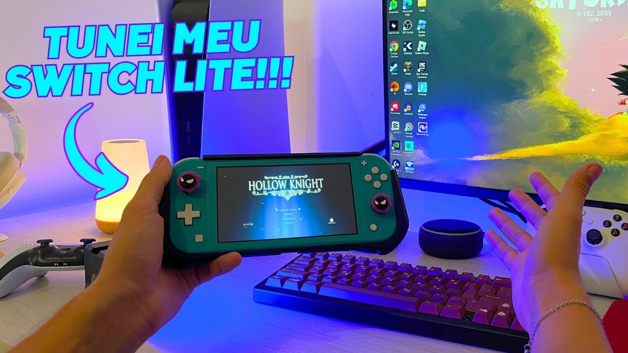 TUNANDO O MEU NINTENDO SWITCH LITE!!! - UPGRADES E UNBOXING