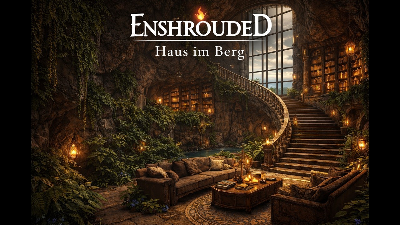 Enshrouded Haus im Berg – Geheimer Ausbau im Fels + kreative Bauideen!