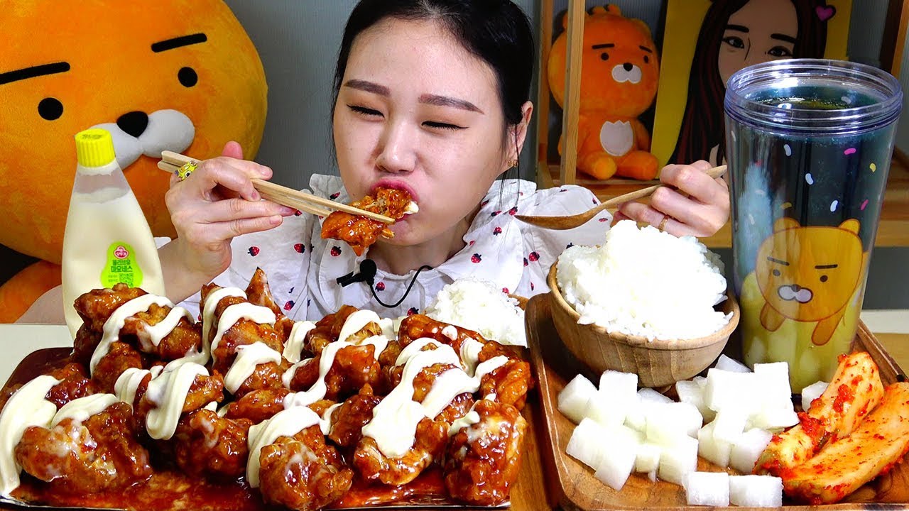 처갓집 슈프림치킨과 밥 치밥 먹방 Mukbang