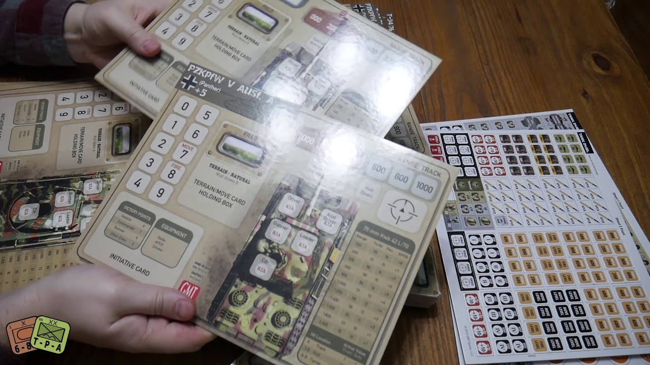 Unboxing: Tank Duel from GMT Games - The Players' Aid