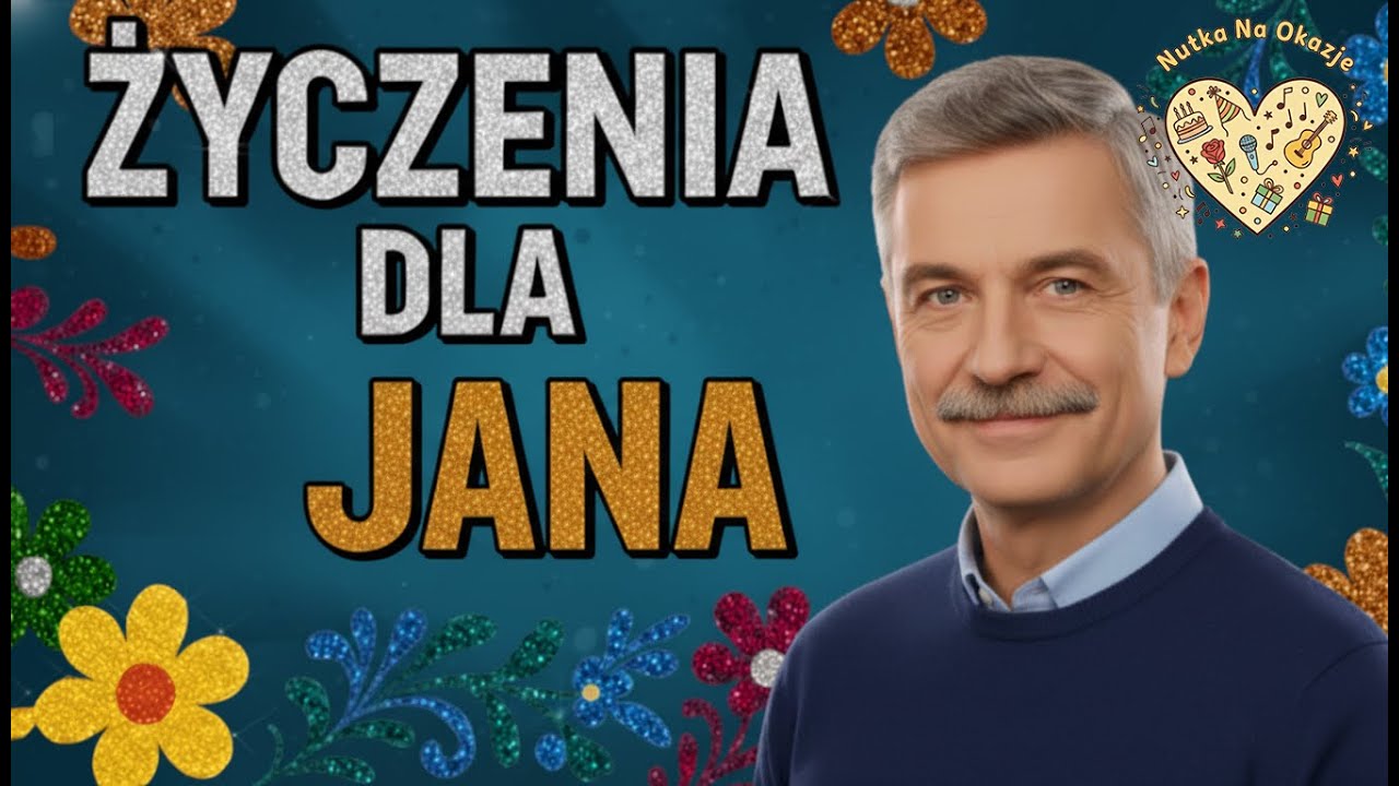 Życzenia imieninowe dla JANA 💐 Wesoła piosenka z życzeniami